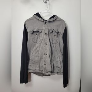 HotTopic Rude Grey and Black Jacket